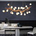 chandelier,chandeliers,pendant,ceiling,chain,adjustable,long table,big table,big,huge,large,oversize,eggs,branch,brass,glass,air bubble,art