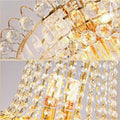 New Style Royal Large Crystal Chandelier Long Ceiling Lighting Fixture For Living Room Staircase/ Entryway