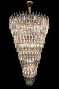 Oversized Multi-layers Luxury Creative Art Crystal Chandelier for Foyer/Staircase/Hallway