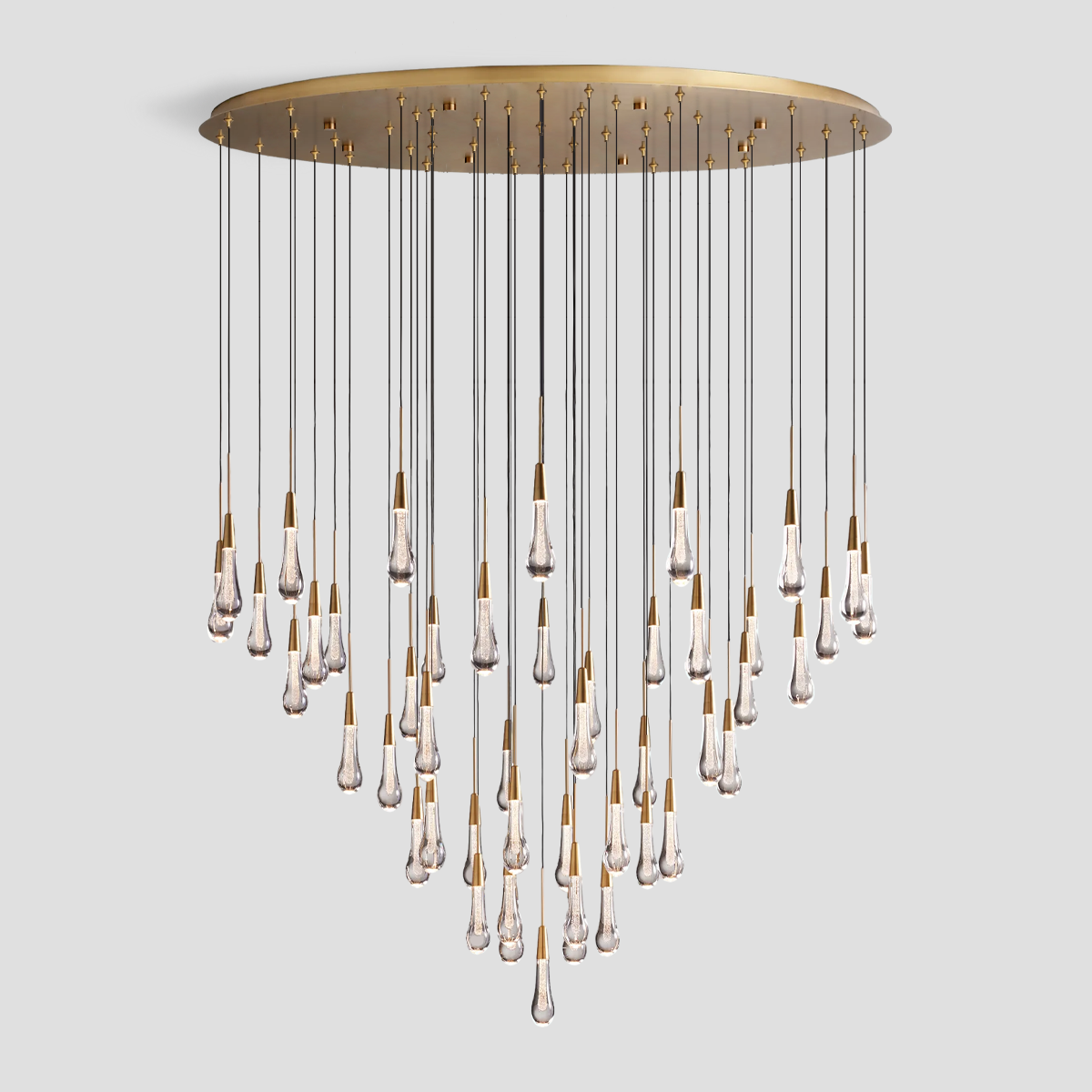 Soltaire Round Chandelier 17" 24" 36“ 58“-Fanci Lamps