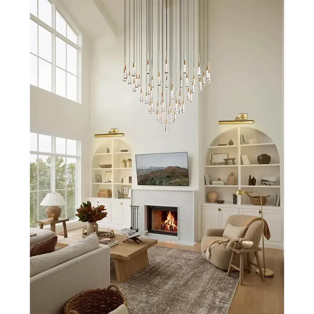 Soltaire Round Chandelier 17" 24" 36“ 58“-Fanci Lamps