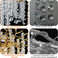 YUYI Gold Tree Branch Crystal Chandelier 47.2