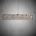 La Cage Rectangular Chandelier 7 Light-Fanci Lamps