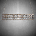 La Cage Rectangular Chandelier 7 Light-Fanci Lamps