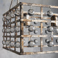 La Cage Rectangular Chandelier 7 Light-Fanci Lamps