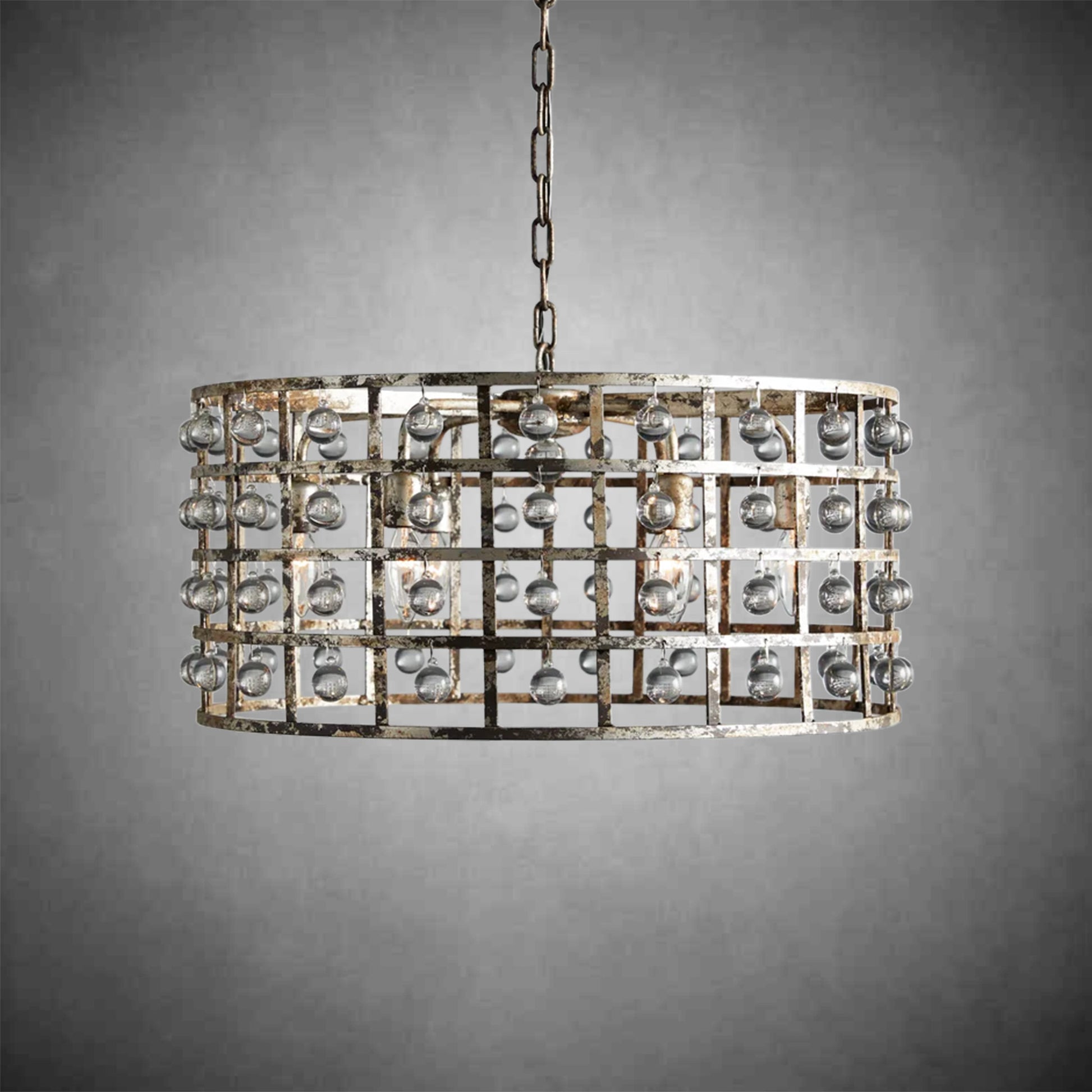 La Cage Round Chandelier 6/8/12 Light-Fanci Lamps