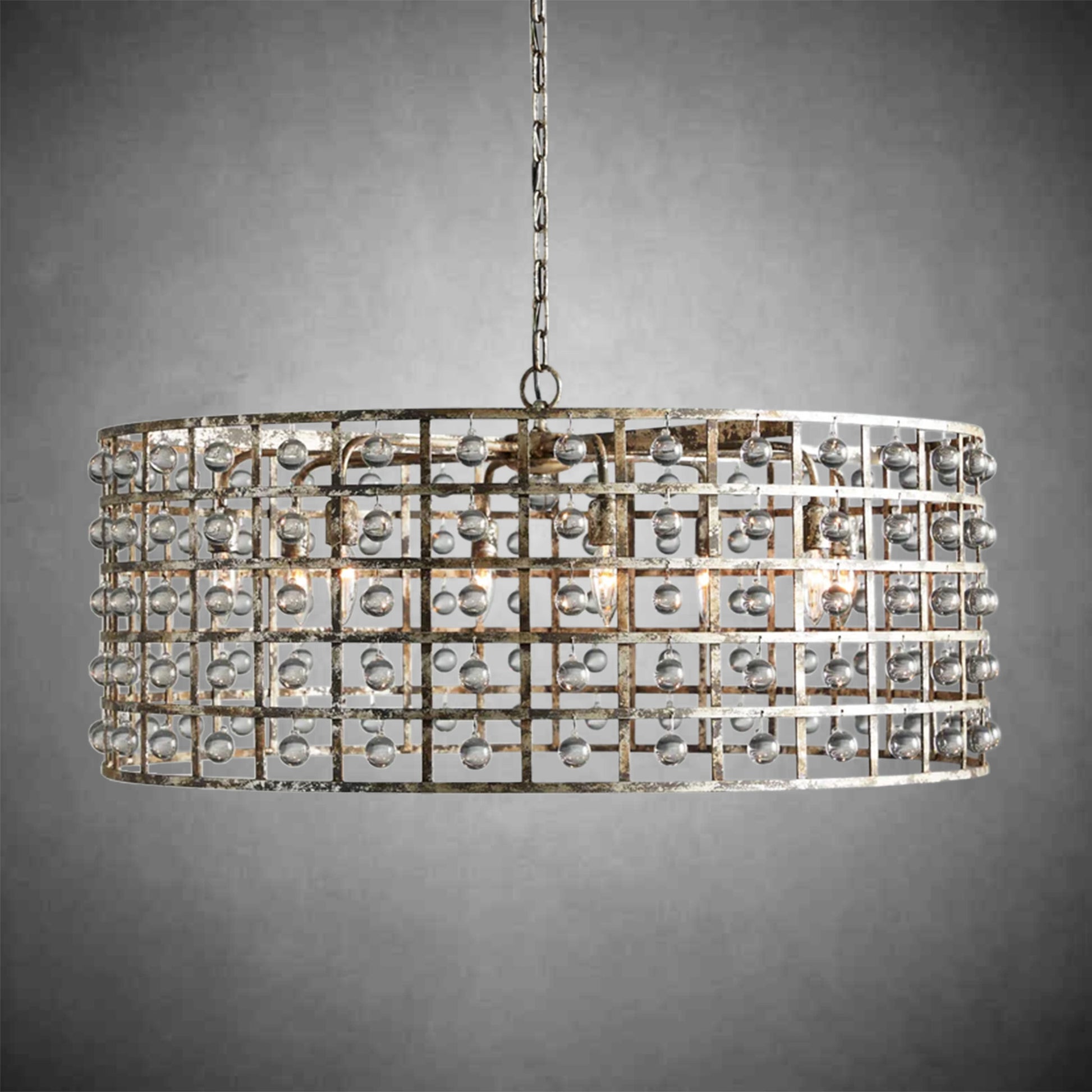 La Cage Round Chandelier 6/8/12 Light-Fanci Lamps