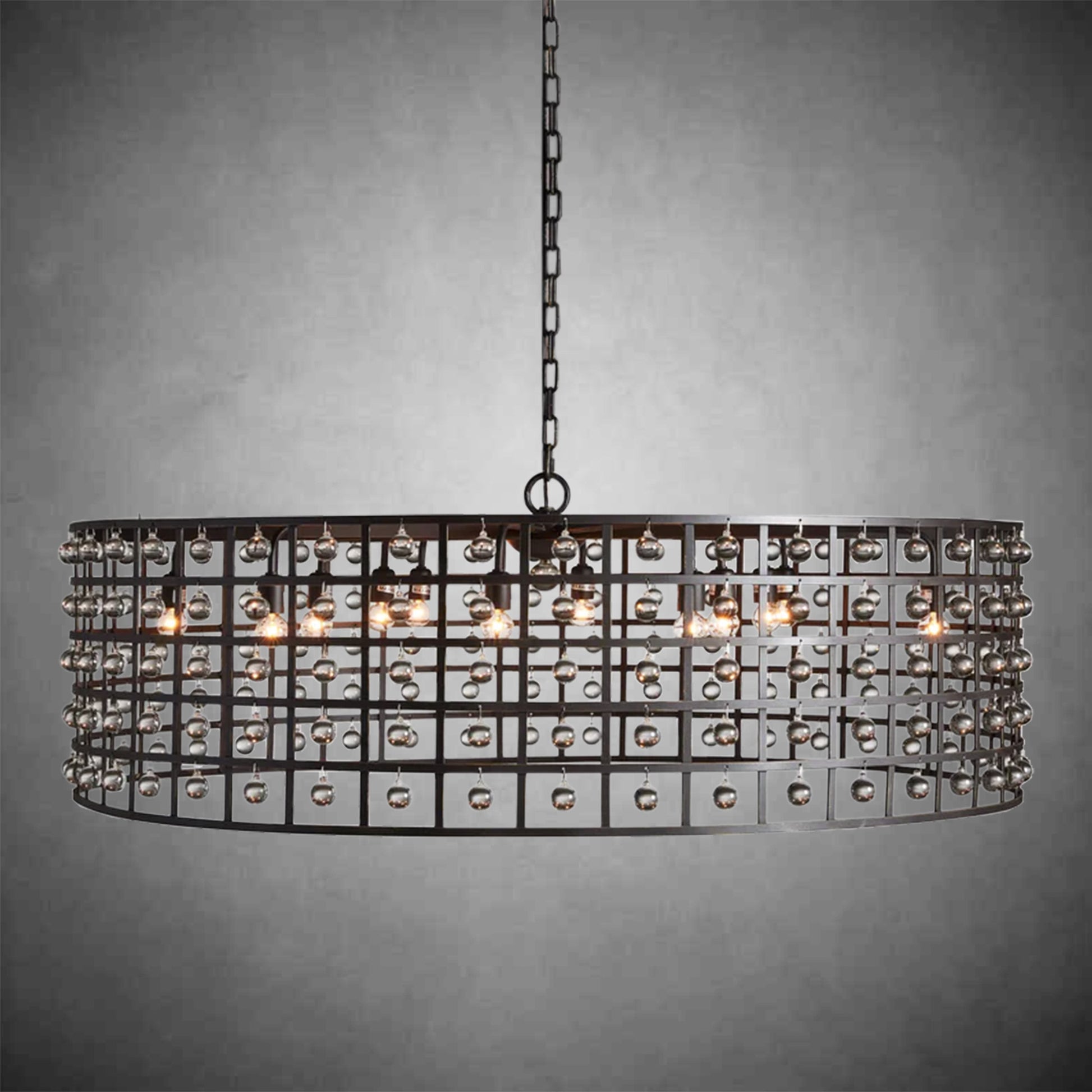 La Cage Round Chandelier 6/8/12 Light-Fanci Lamps