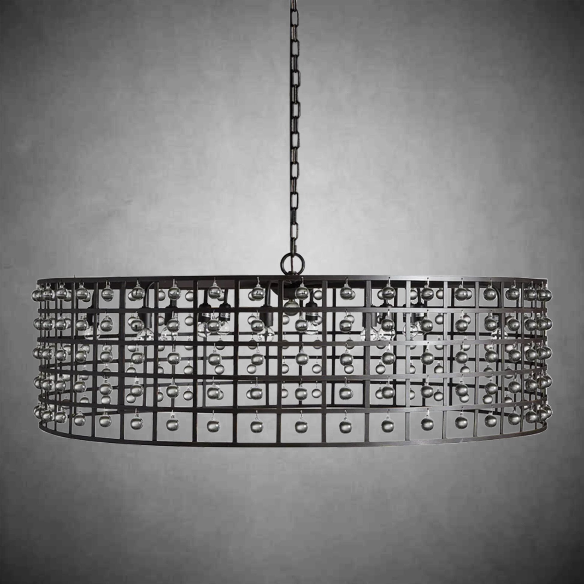 La Cage Round Chandelier 6/8/12 Light-Fanci Lamps