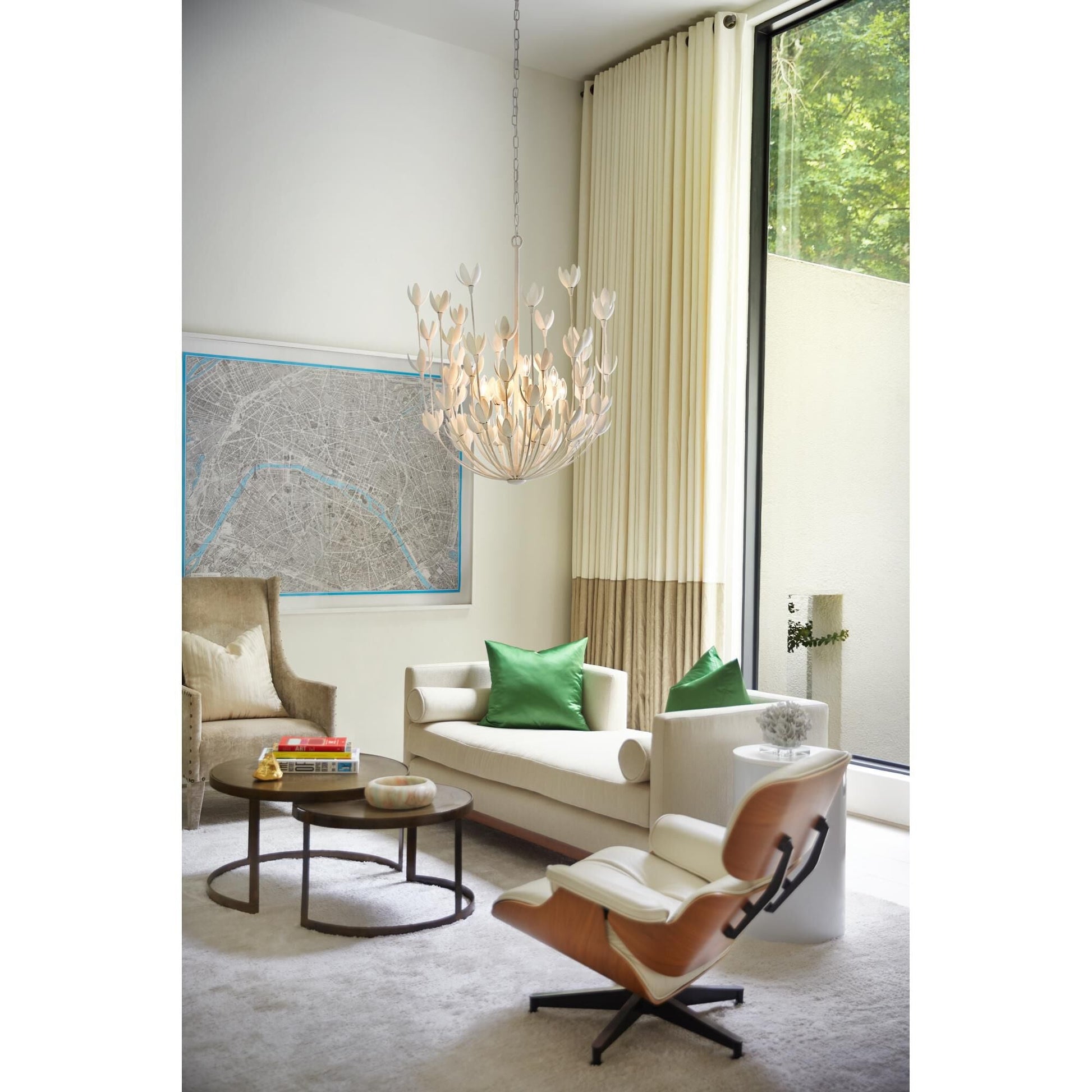 Hinkley Lighting Flora 26 Inch 6-Light Chandelier, Burnished Gold