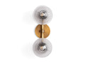Sayre Linear Glass Globe Two Head Wall Sconce-Fanci Lamps