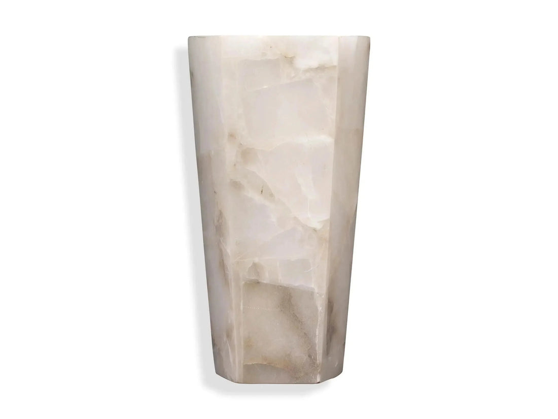 Alabaster Large Hexagonal Sconce-Fanci Lamps