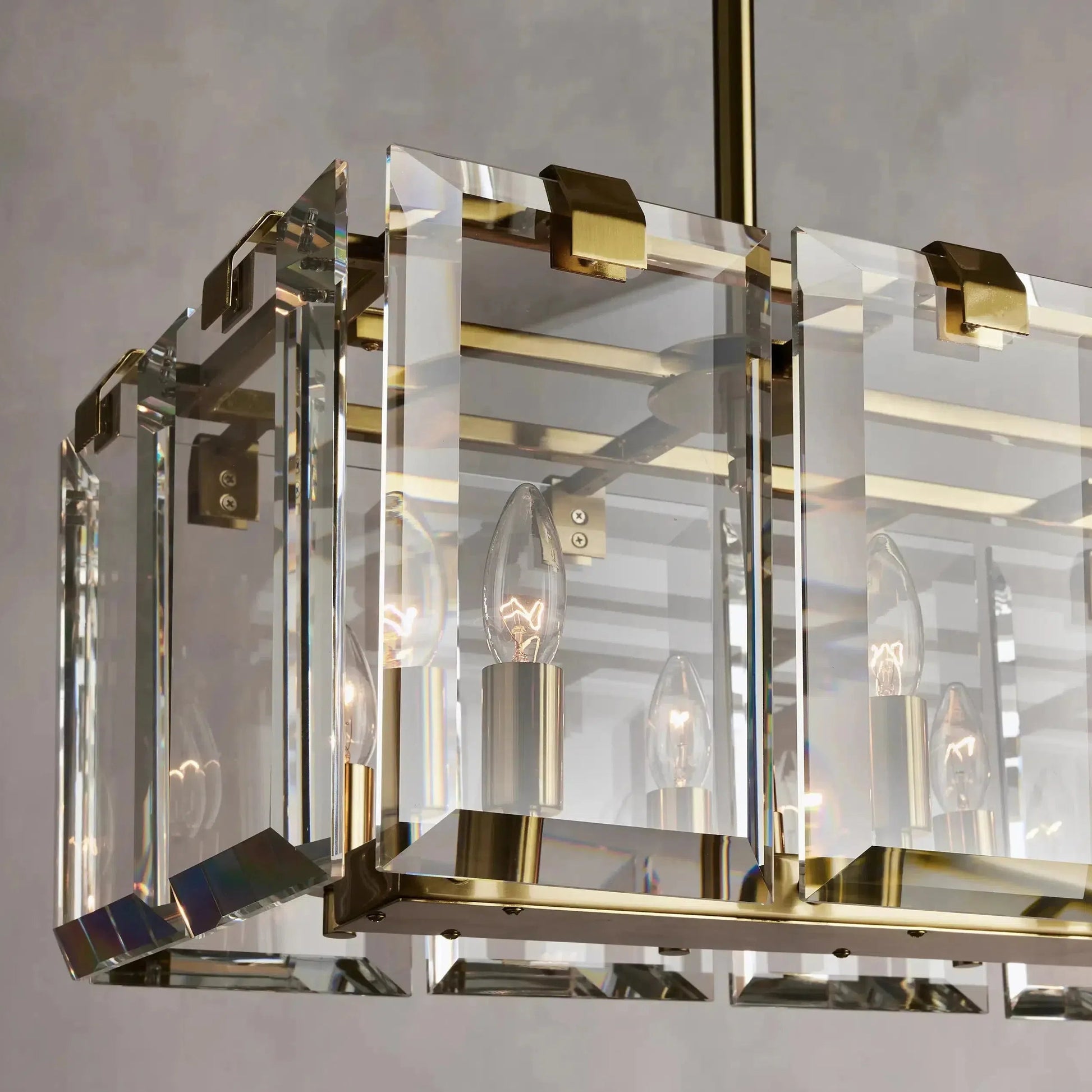 Amaya Rectangular Chandelier 12/16 Light-Fanci Lamps