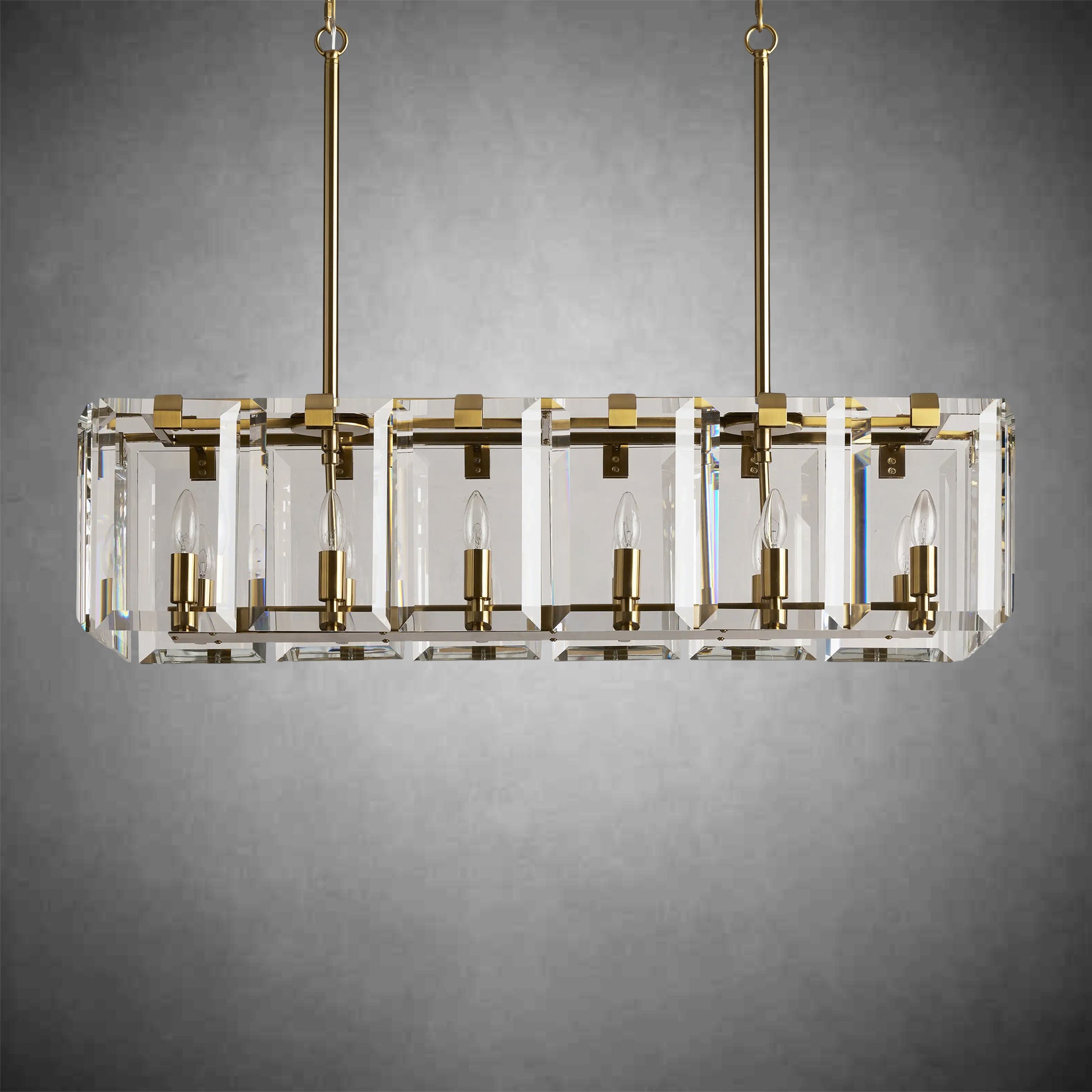 Amaya Rectangular Chandelier 12/16 Light-Fanci Lamps