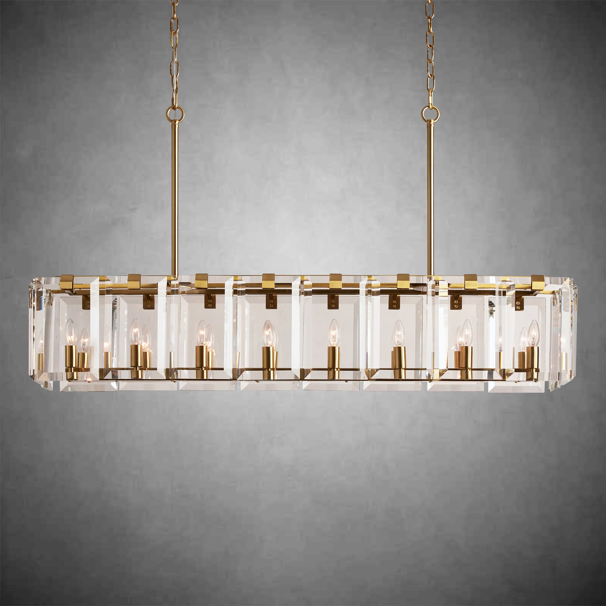 Amaya Rectangular Chandelier 12/16 Light-Fanci Lamps