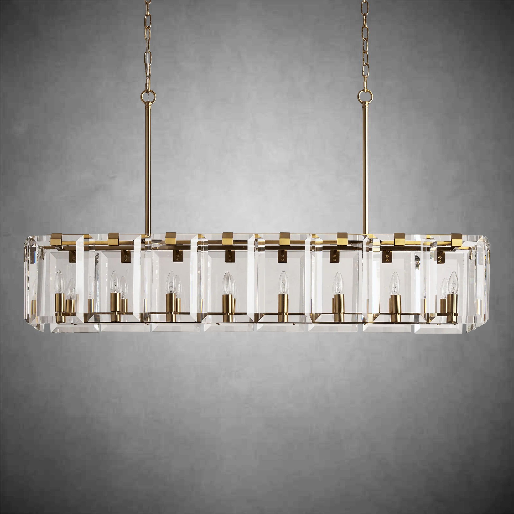 Amaya Rectangular Chandelier 12/16 Light-Fanci Lamps