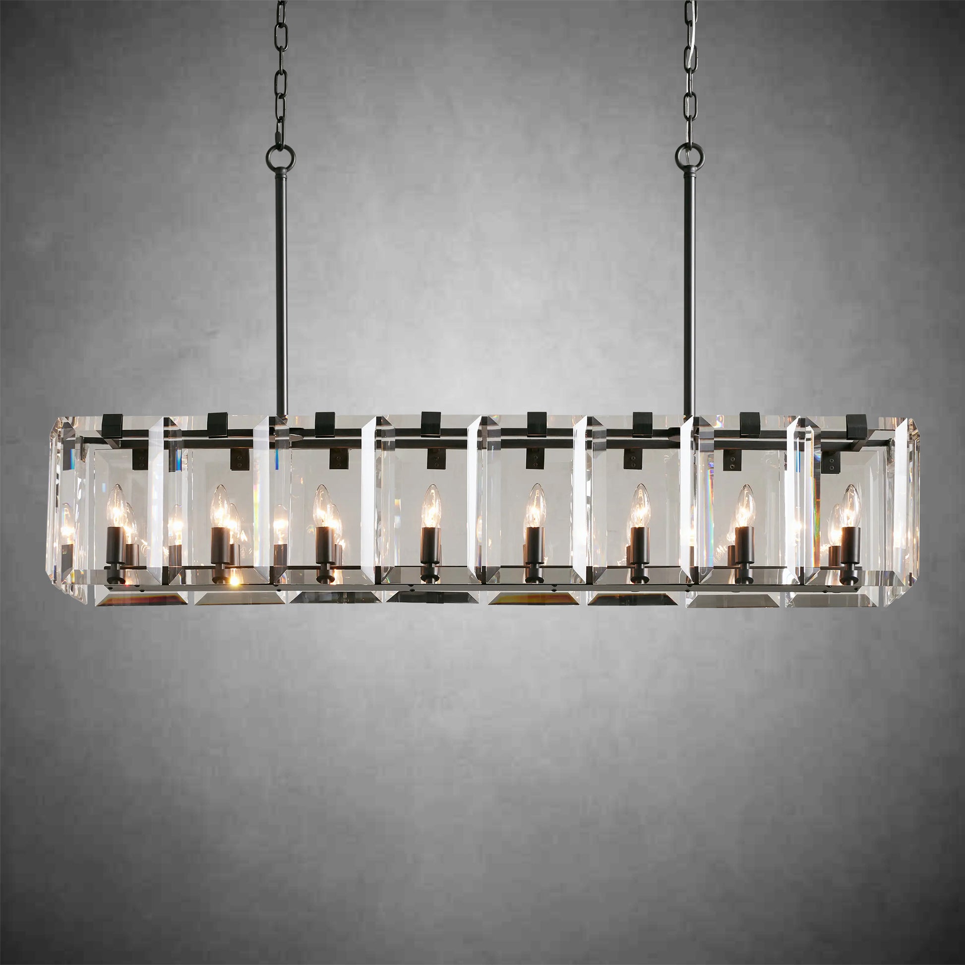 Amaya Rectangular Chandelier 12/16 Light-Fanci Lamps