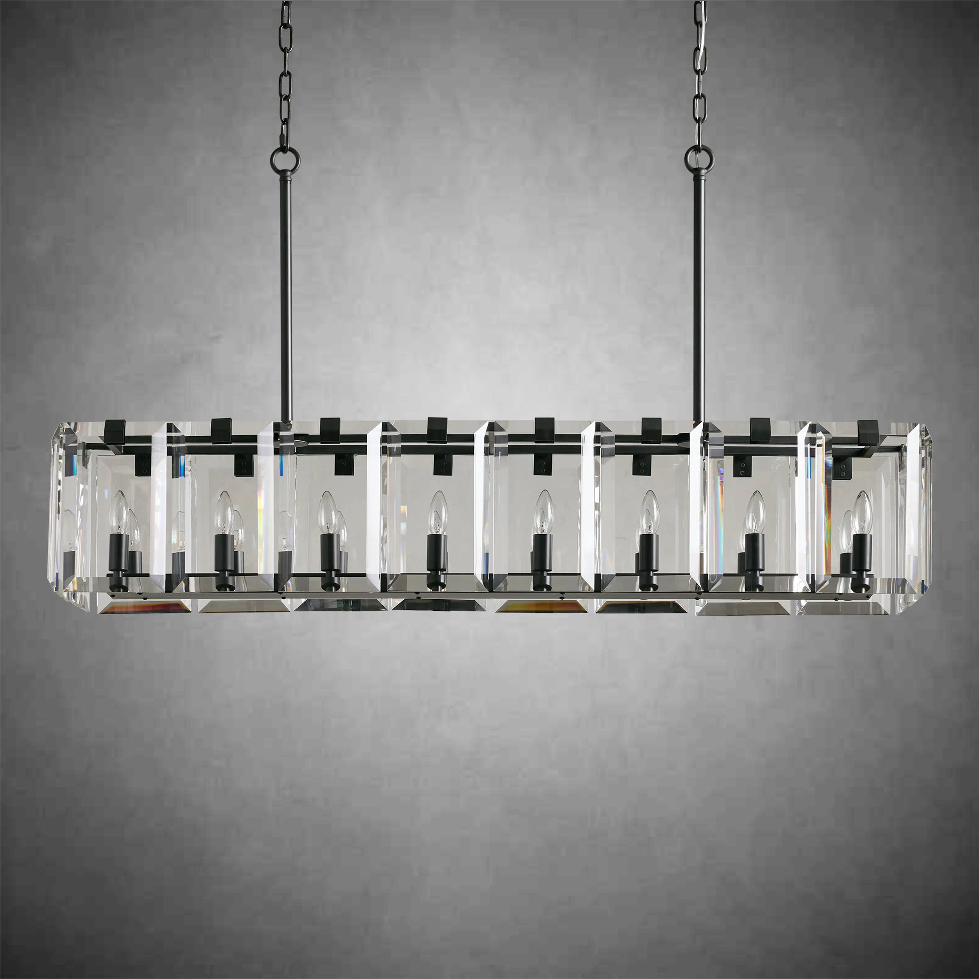 Amaya Rectangular Chandelier 12/16 Light-Fanci Lamps