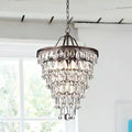 Anabella Round Chandelier 17''23''H-Fanci Lamps