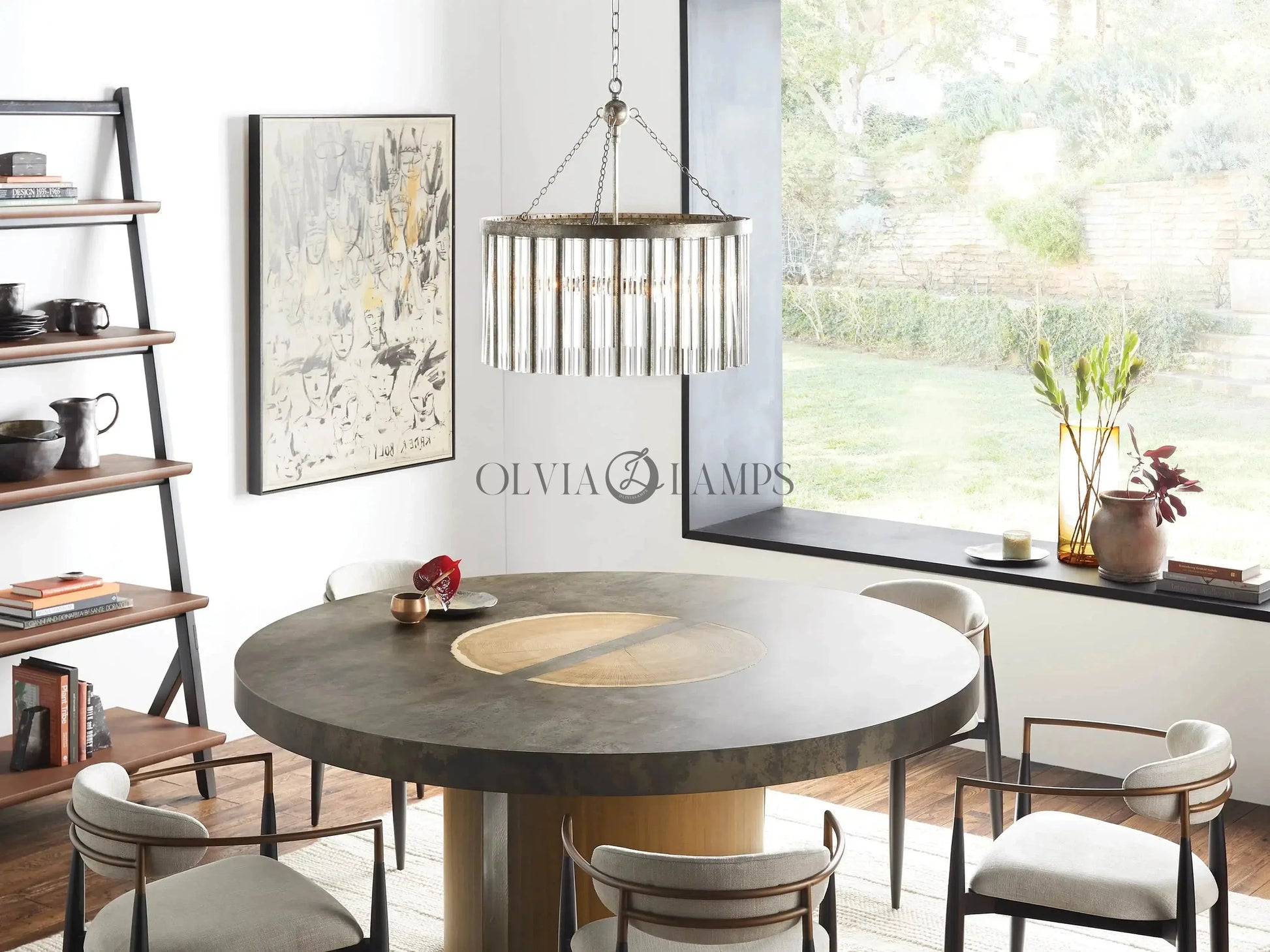 Andalucia Round Chandelier 24''35"-Fanci Lamps