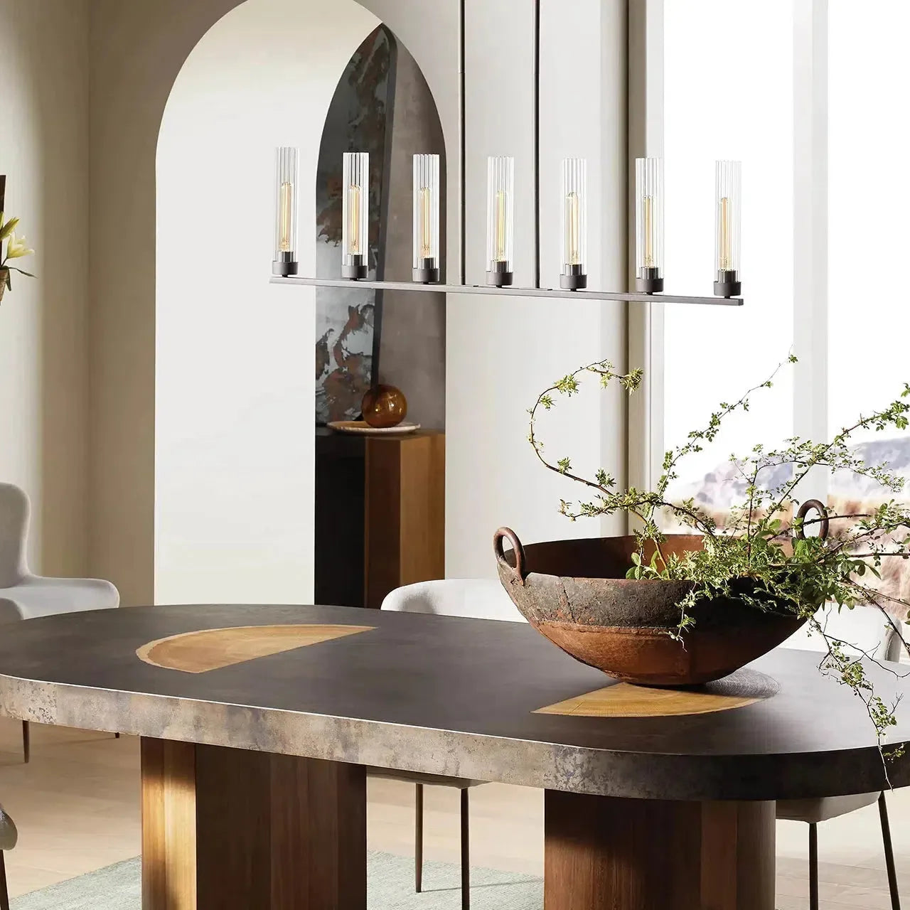 Andreas Linear Chandelier 5/7/8 Light-Fanci Lamps