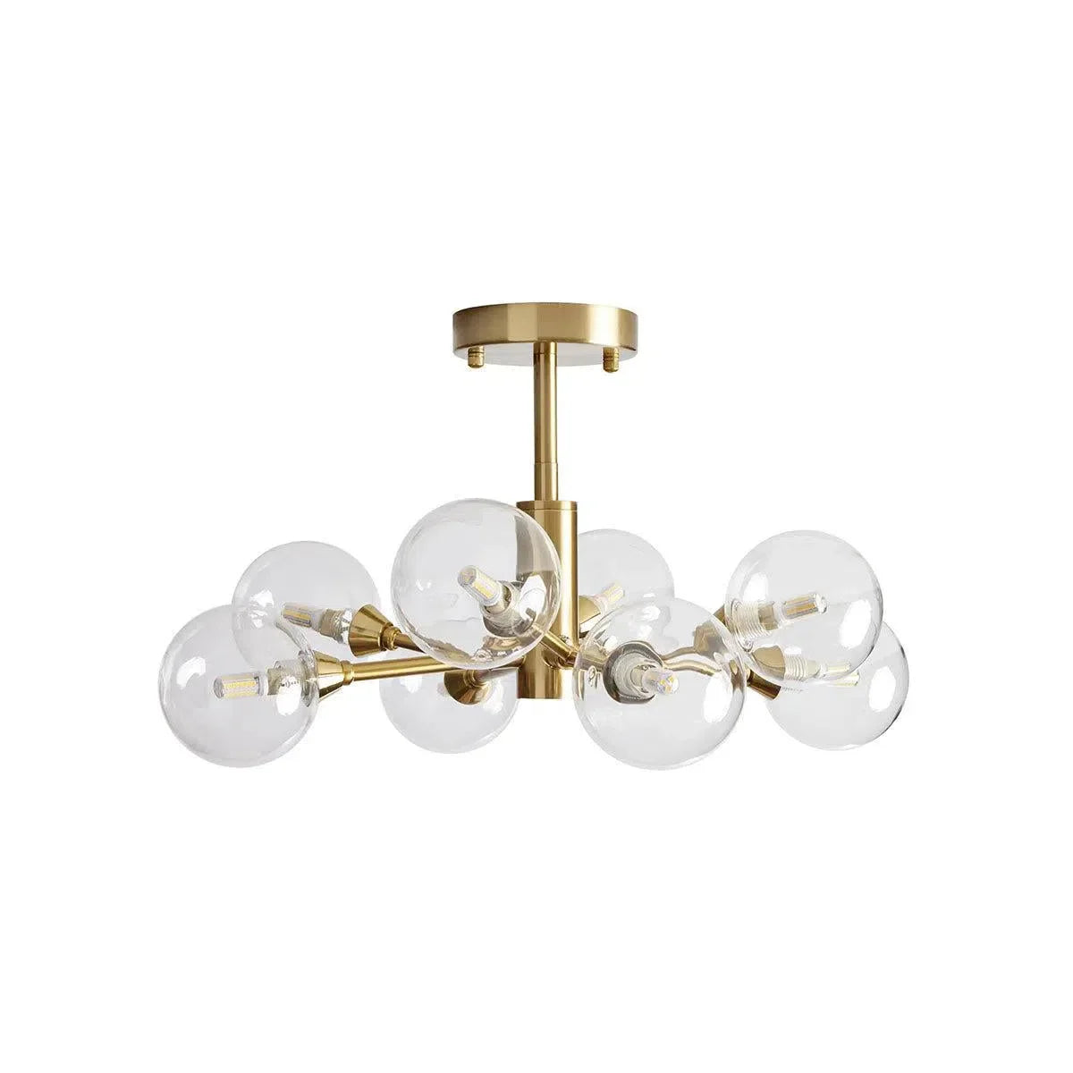 Apollo Modern Glass Ball Flushmount 20''36''47''-Fanci Lamps