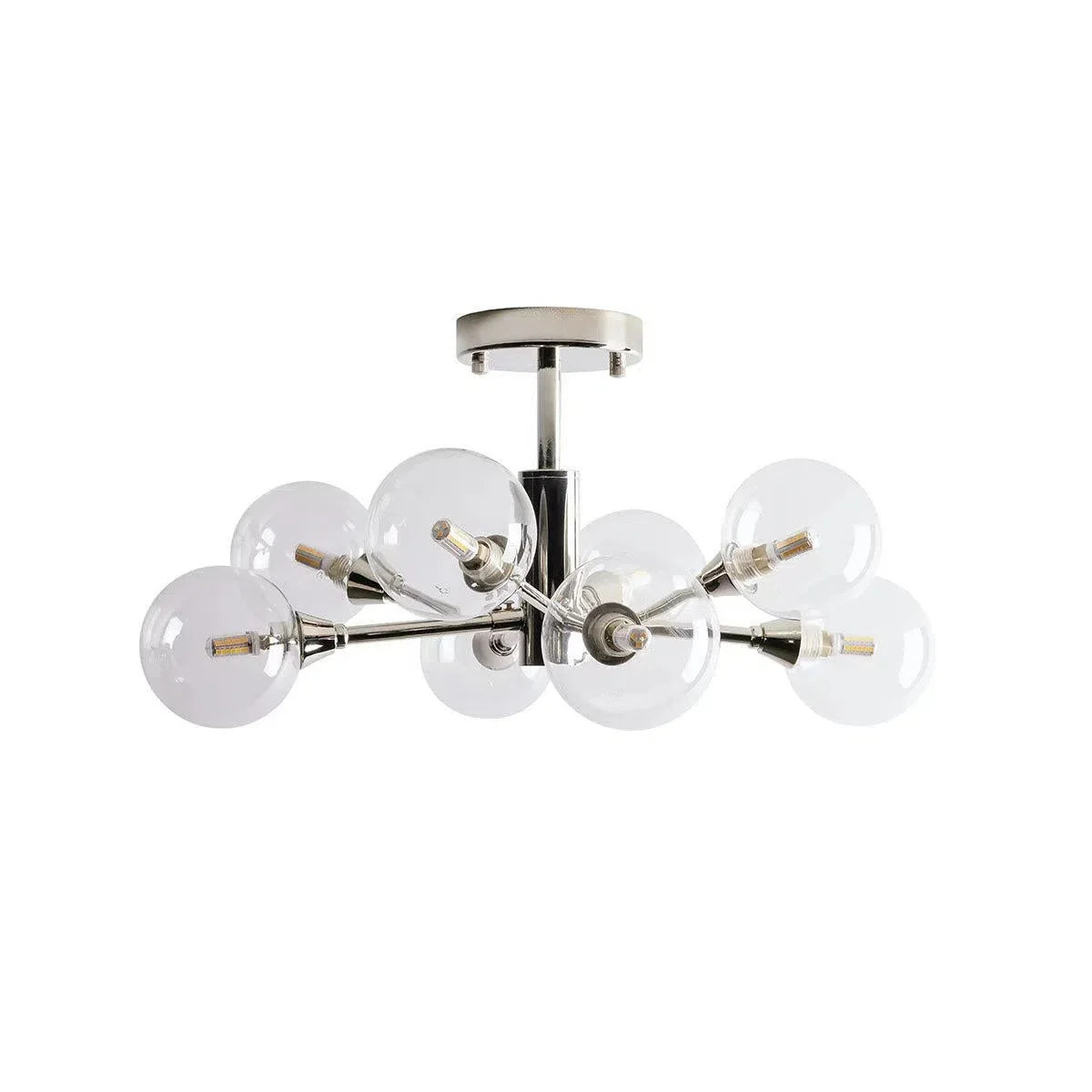 Apollo Modern Glass Ball Flushmount 20''36''47''-Fanci Lamps