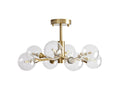 Apollo Modern Glass Ball Flushmount 20''36''47''-Fanci Lamps