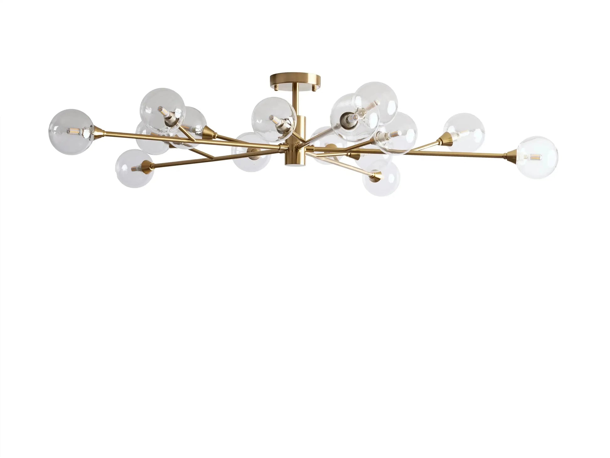 Apollo Modern Glass Ball Flushmount 20''36''47''-Fanci Lamps