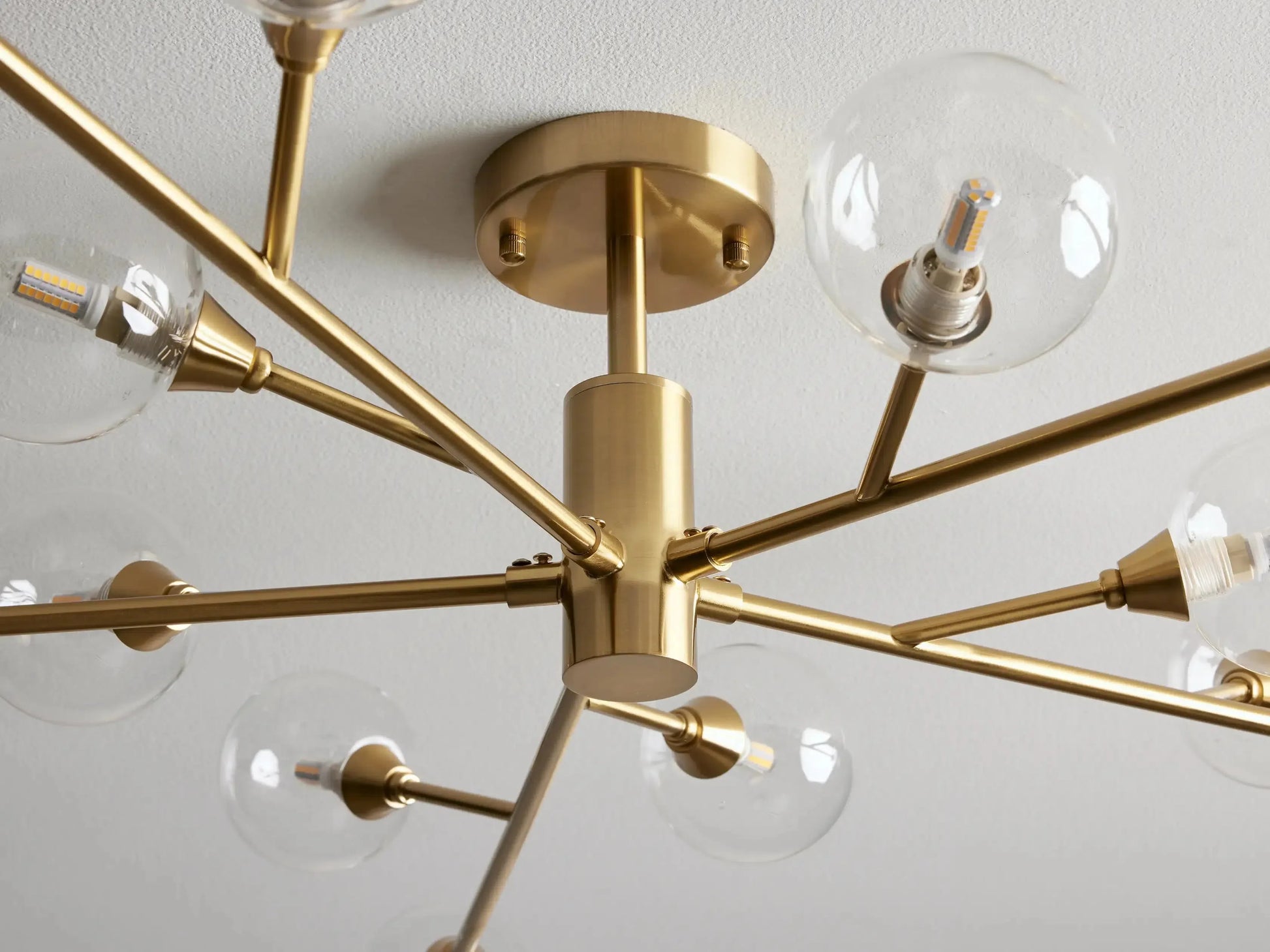 Apollo Modern Glass Ball Flushmount 20''36''47''-Fanci Lamps