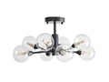 Apollo Modern Glass Ball Flushmount 20''36''47''-Fanci Lamps