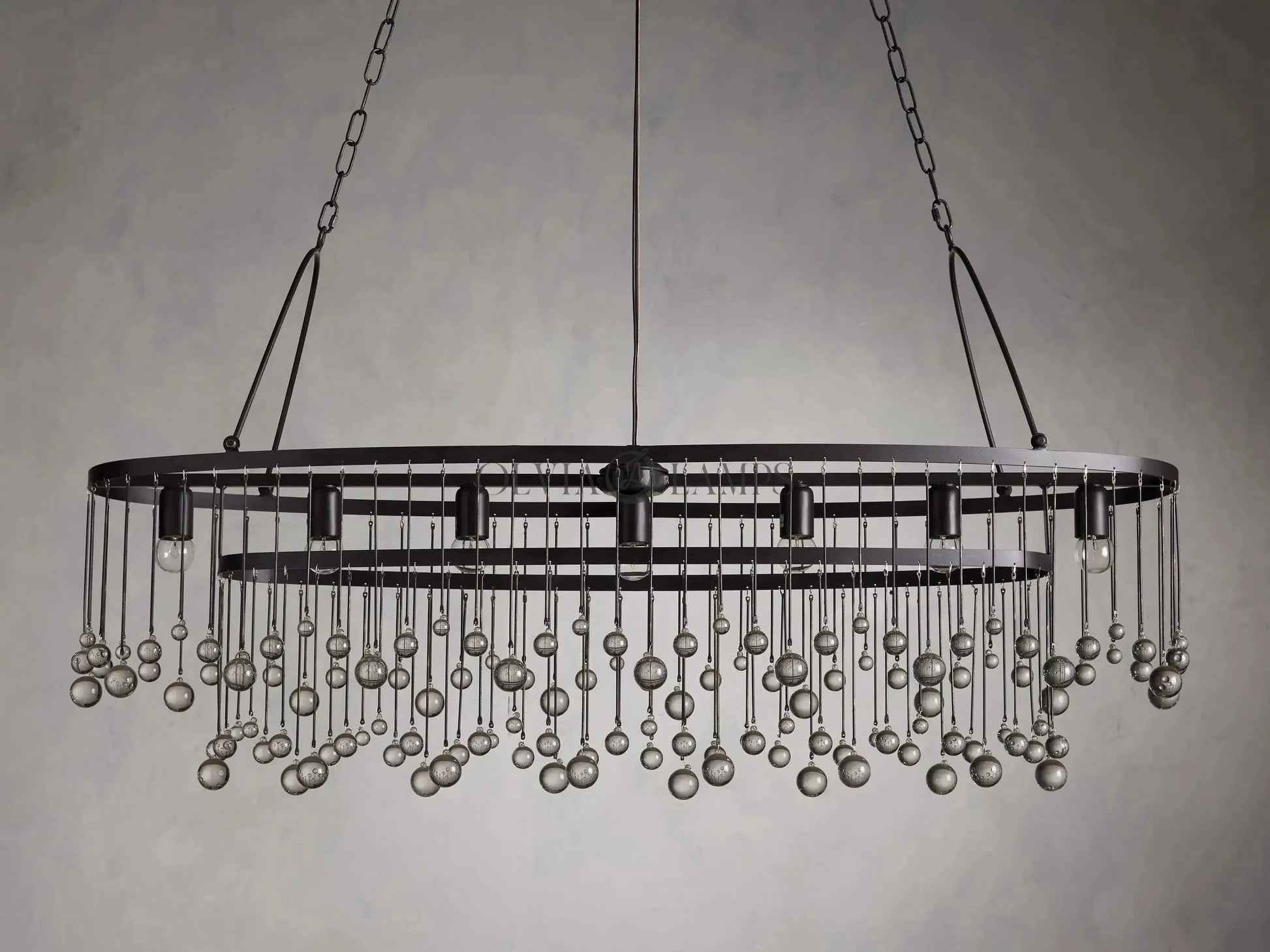Aubrey Oval Chandelier-Fanci Lamps