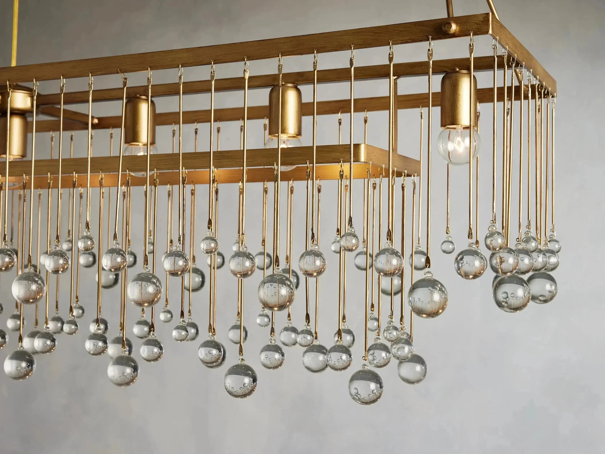 Aubrey Rectangular Chandelier 47''60''-Fanci Lamps