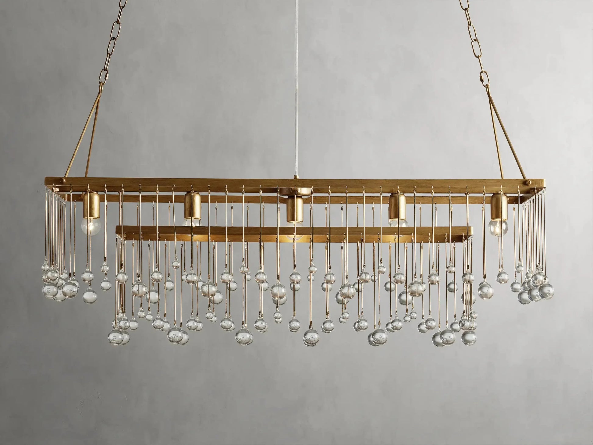 Aubrey Rectangular Chandelier 47''60''-Fanci Lamps