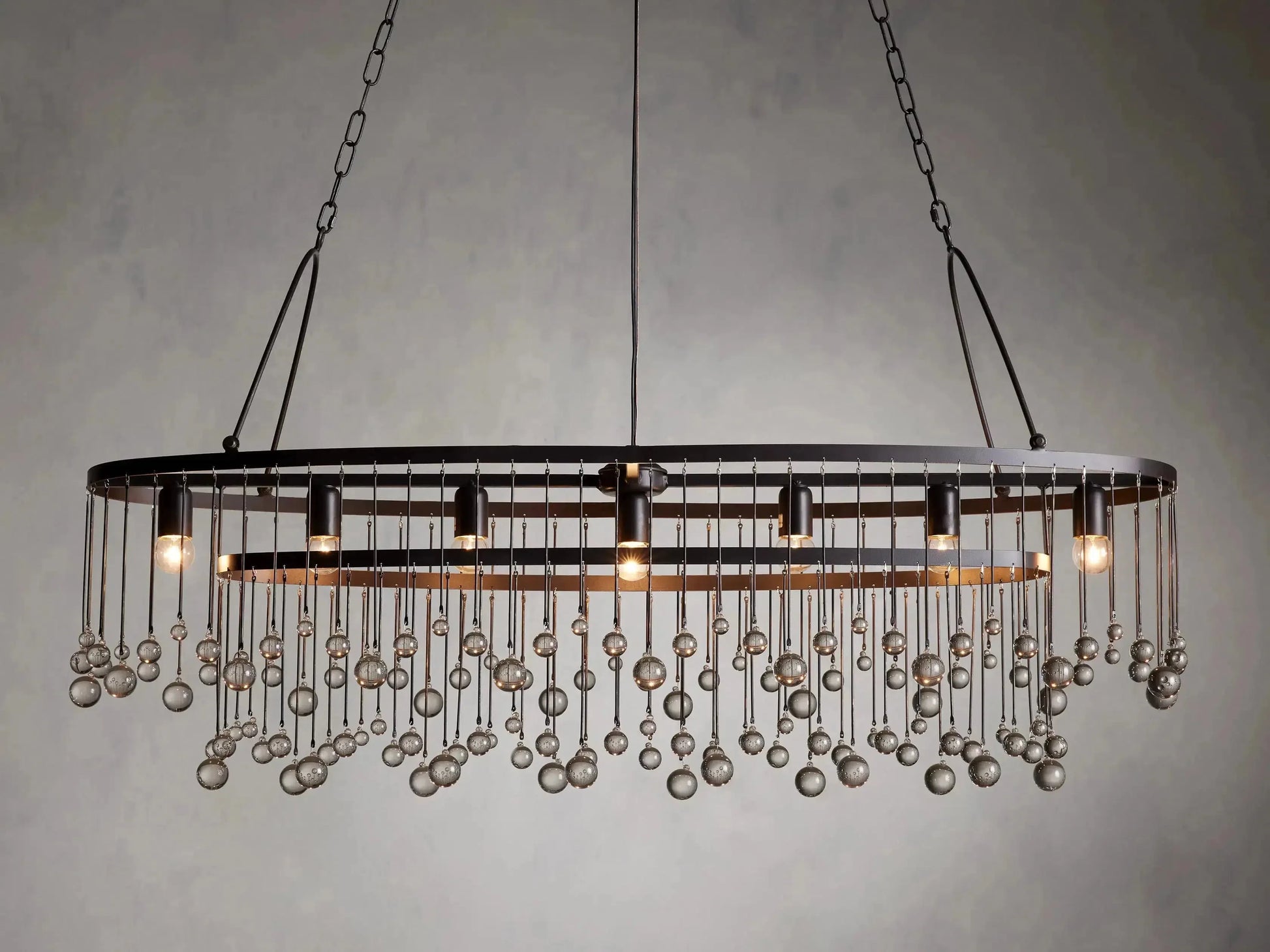Aubrey Rectangular Chandelier 47''60''-Fanci Lamps