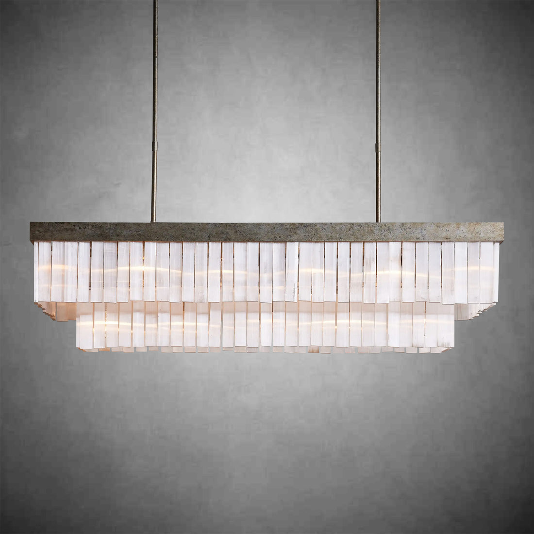 Cameron Rectangular Chandelier 49''59''-Fanci Lamps