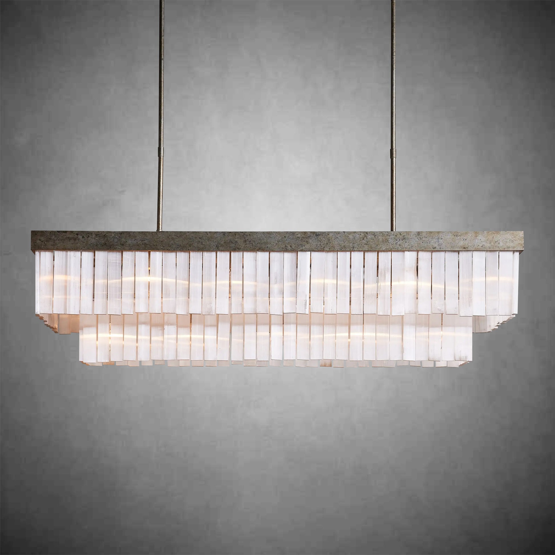 Cameron Rectangular Chandelier 49''59''-Fanci Lamps