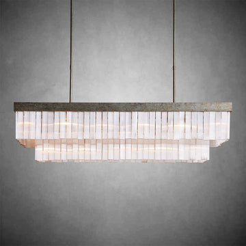 Cameron Rectangular Chandelier 49''59''-Fanci Lamps