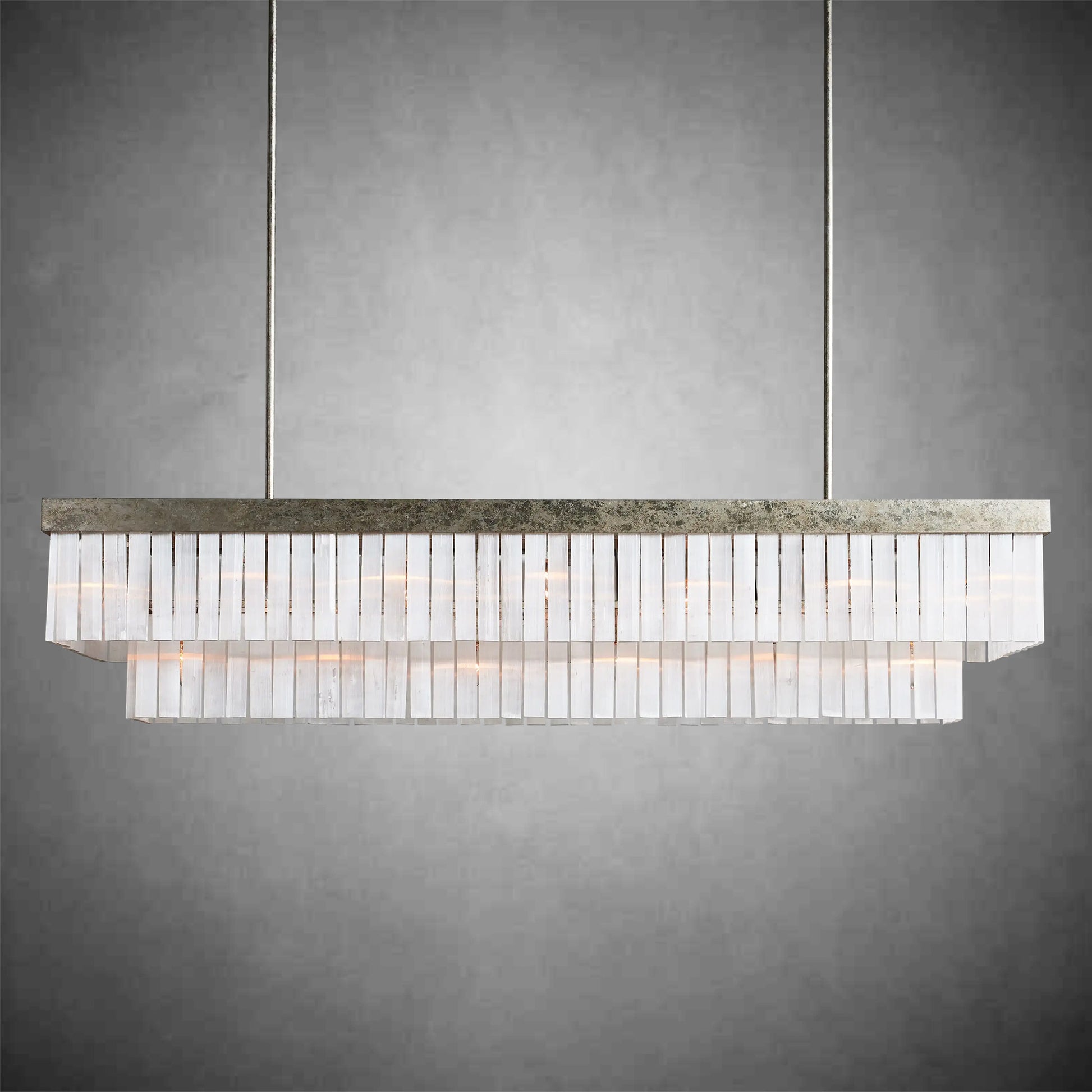 Cameron Rectangular Chandelier 49''59''-Fanci Lamps