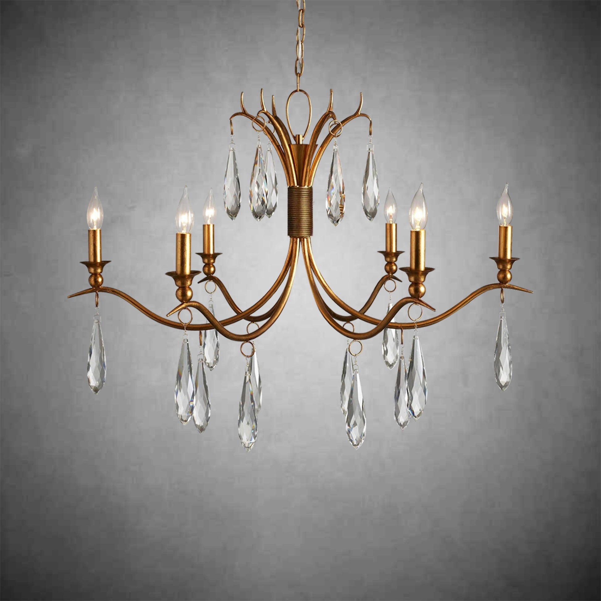 Celine Chandelier 36'' 59''-Fanci Lamps