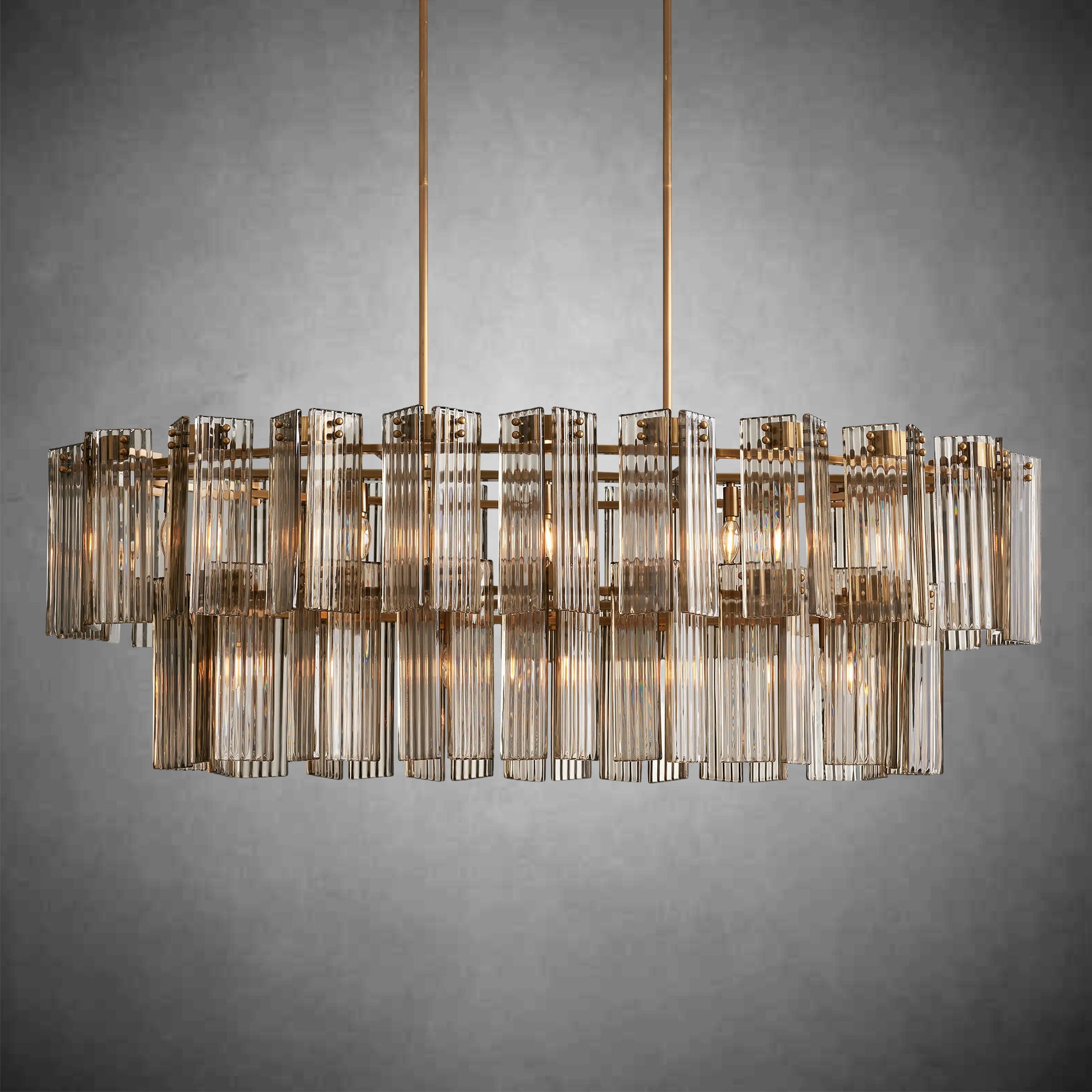 Delsie Oval Chandelier 51''63''72''-Fanci Lamps