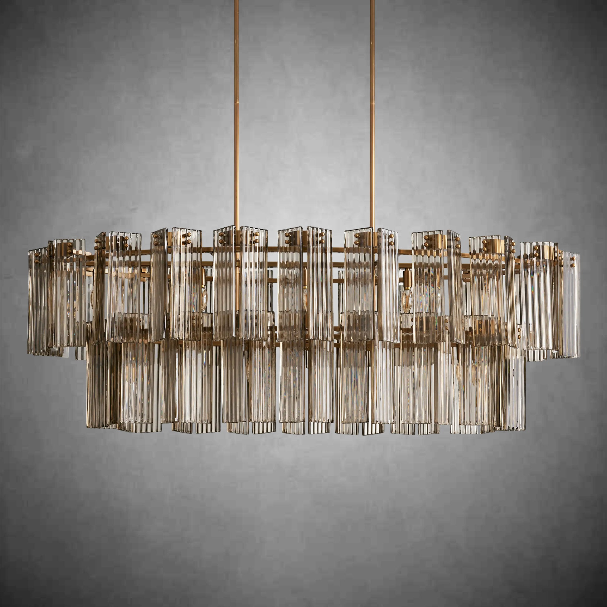 Delsie Oval Chandelier 51''63''72''-Fanci Lamps