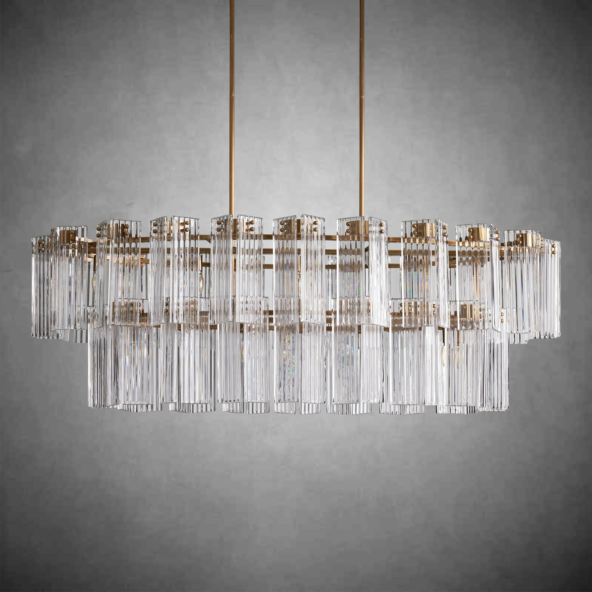 Delsie Oval Chandelier 51''63''72''-Fanci Lamps
