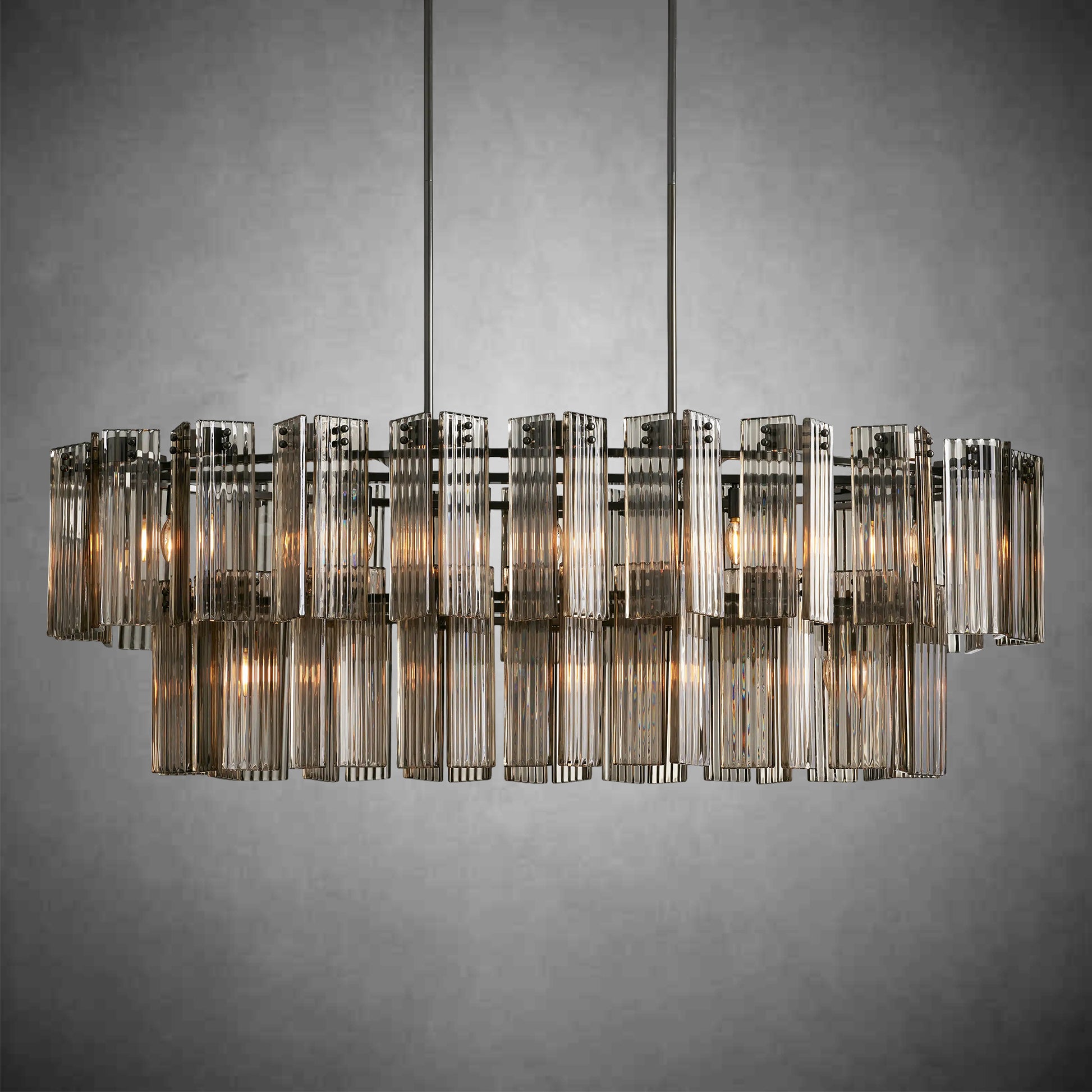 Delsie Oval Chandelier 51''63''72''-Fanci Lamps