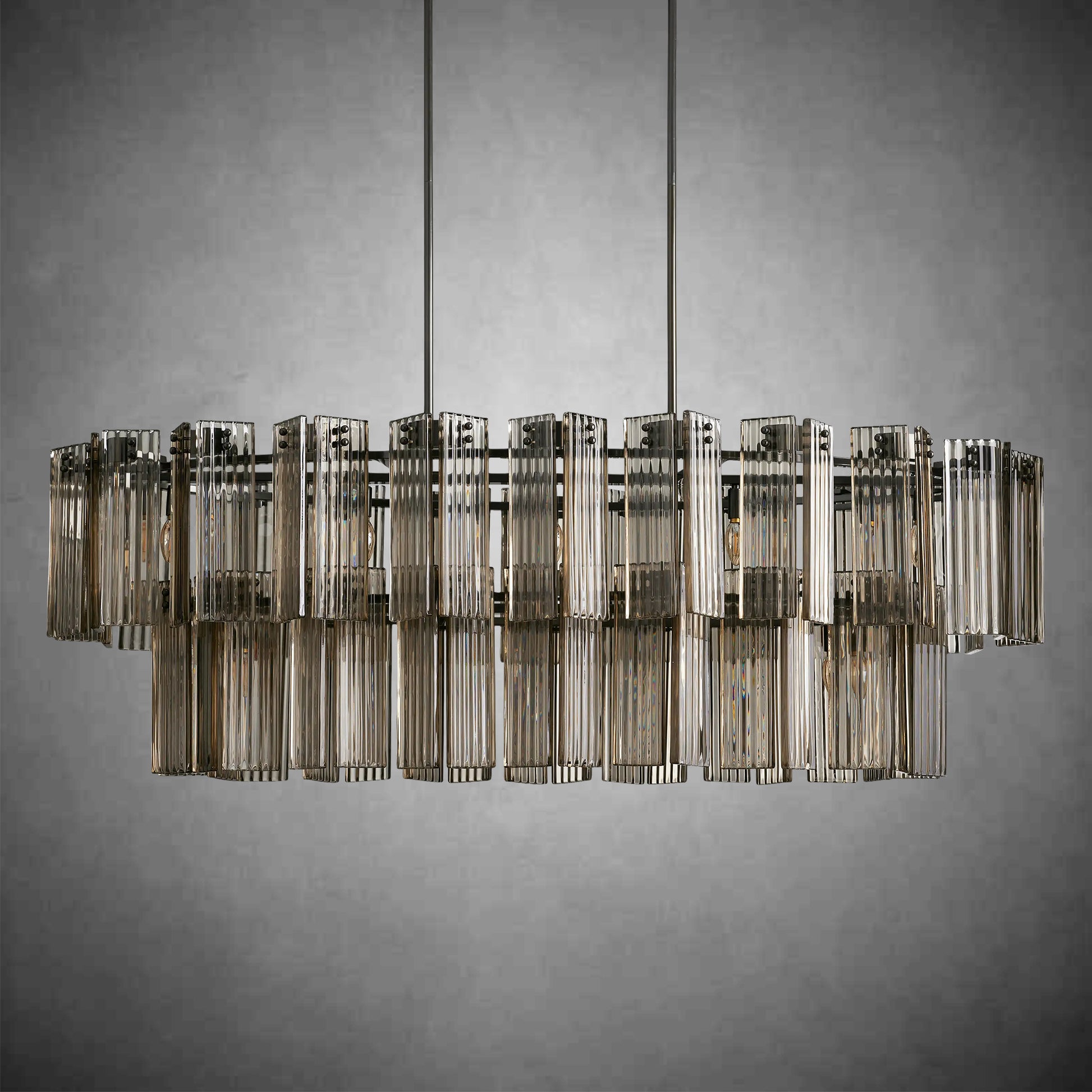 Delsie Oval Chandelier 51''63''72''-Fanci Lamps