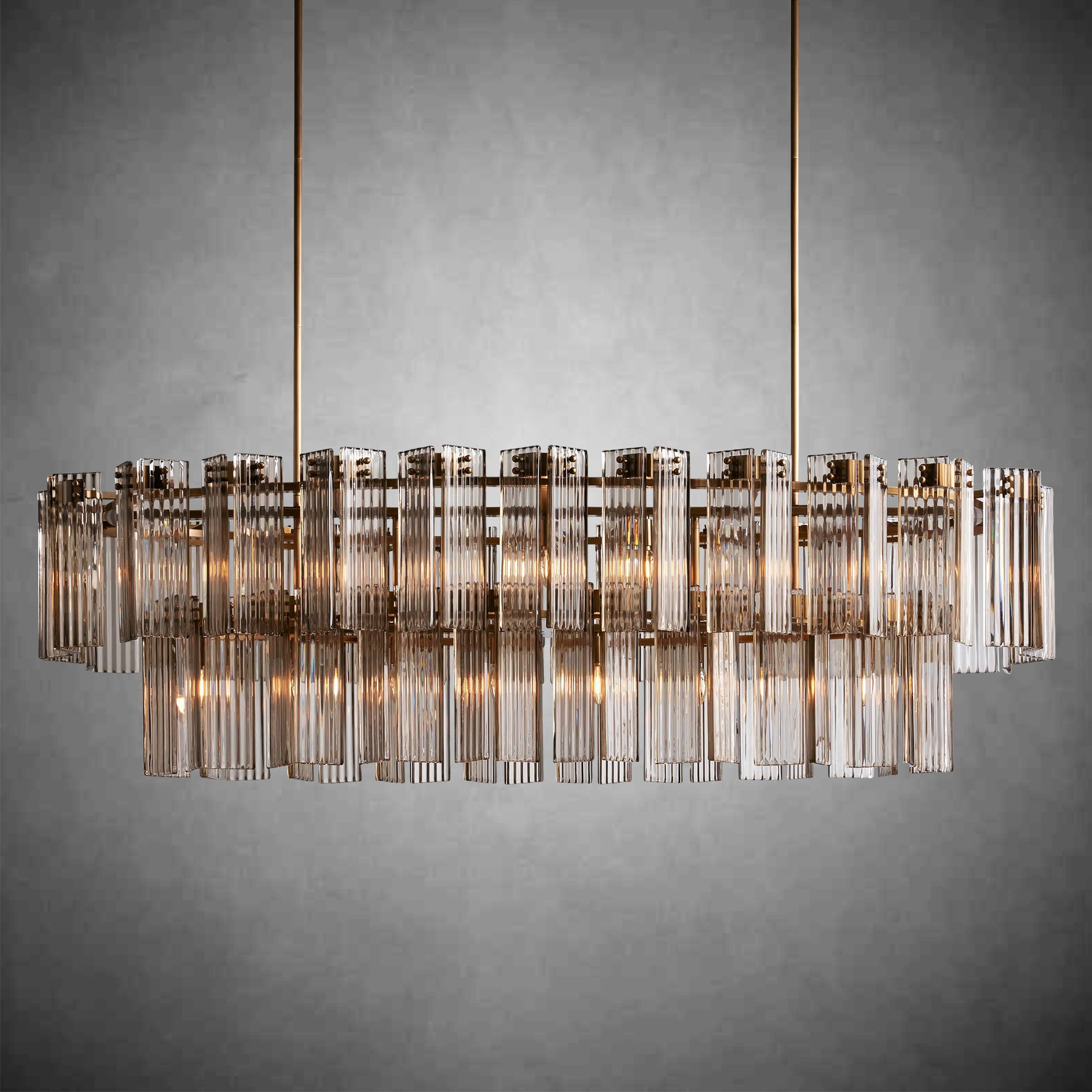 Delsie Oval Chandelier 51''63''72''-Fanci Lamps