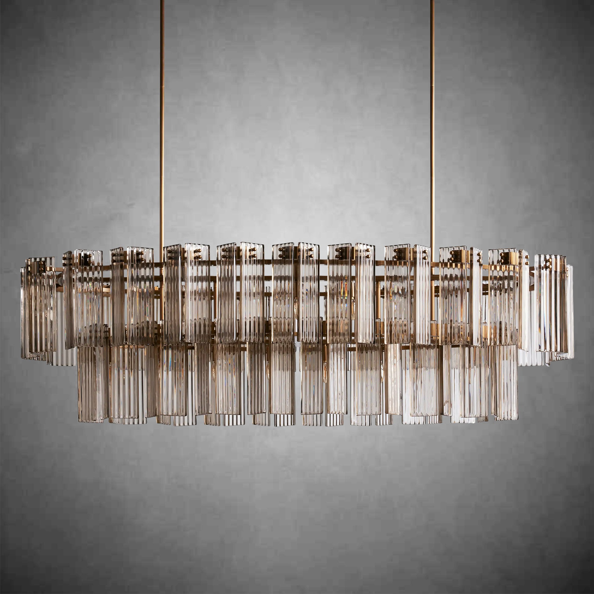 Delsie Oval Chandelier 51''63''72''-Fanci Lamps