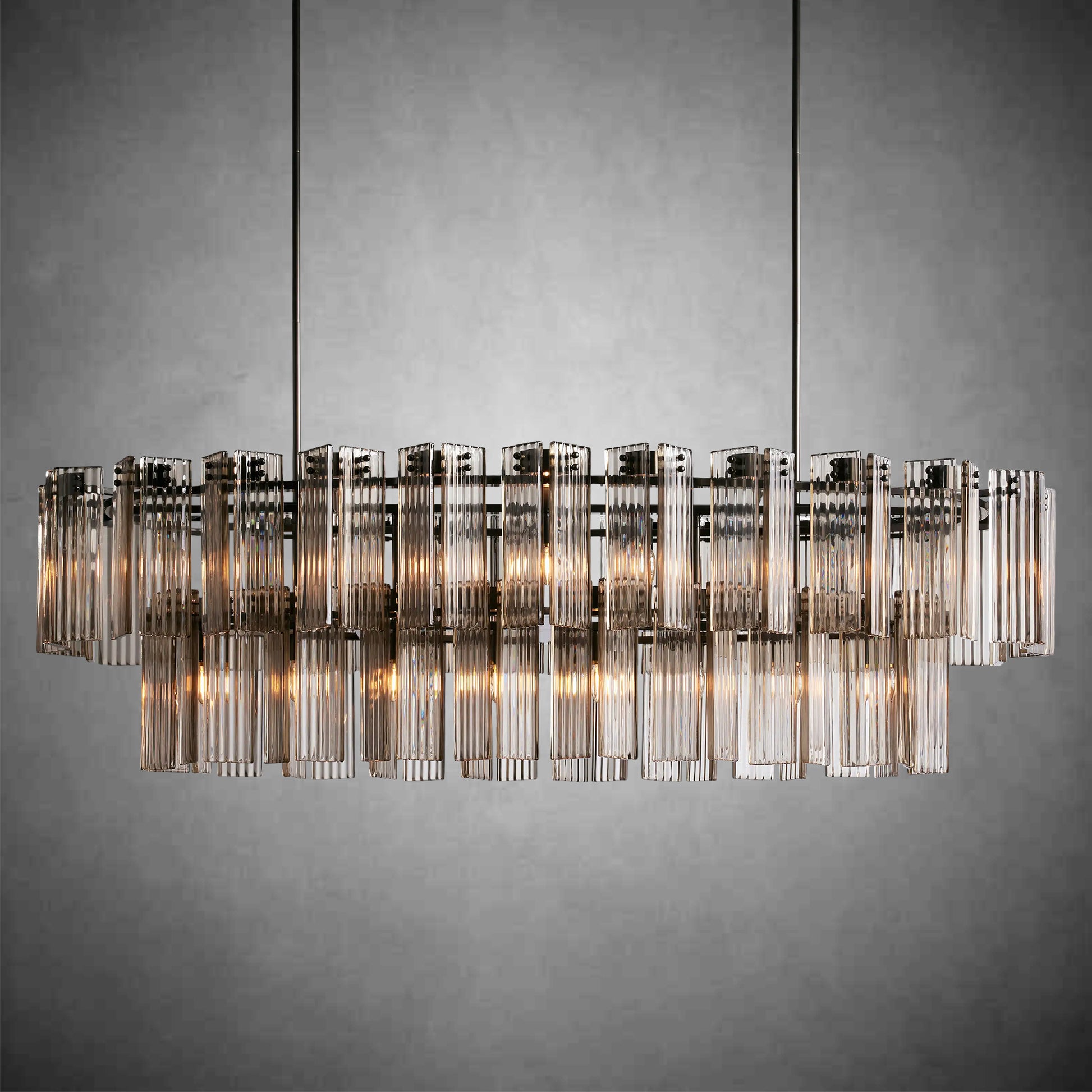Delsie Oval Chandelier 51''63''72''-Fanci Lamps