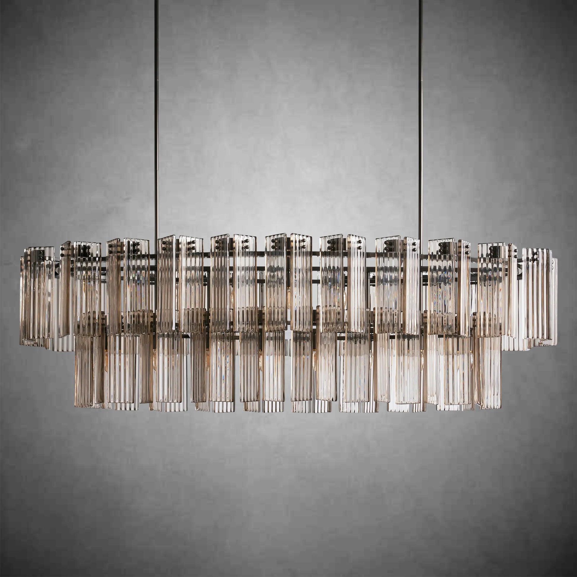 Delsie Oval Chandelier 51''63''72''-Fanci Lamps