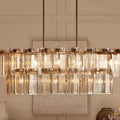 Delsie Oval Chandelier 51''63''72''-Fanci Lamps